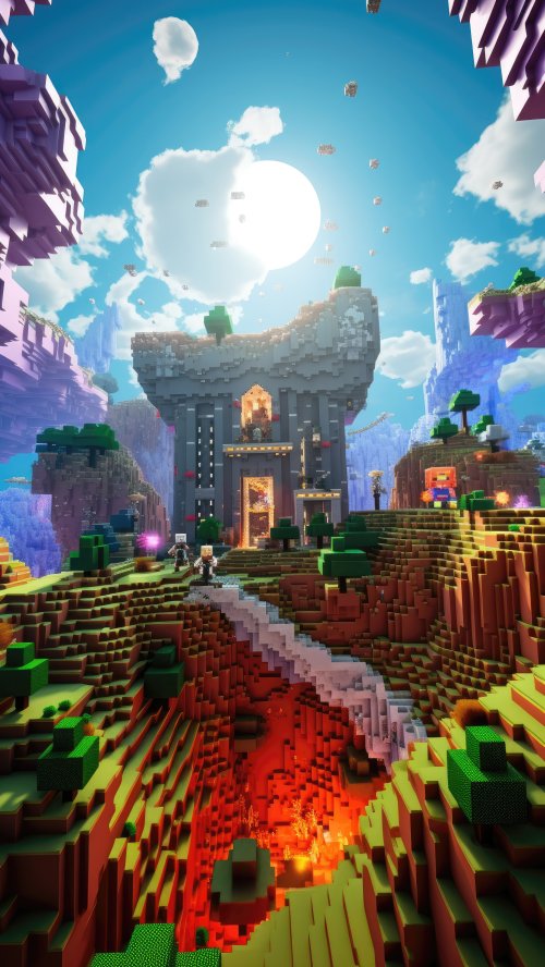 Minecraft Lava Fortress - Related Ghetto Wallpapers wallpaper