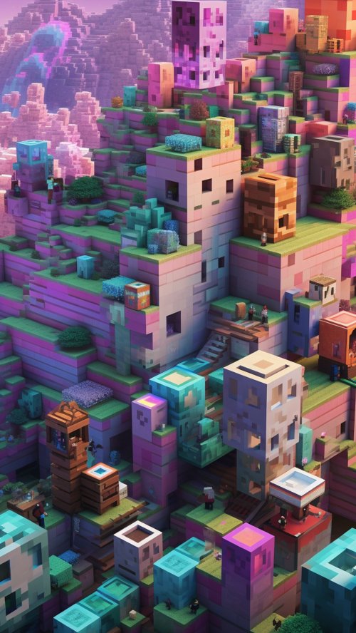 Minecraft Pixel Landscape - Related Ghetto Wallpapers wallpaper