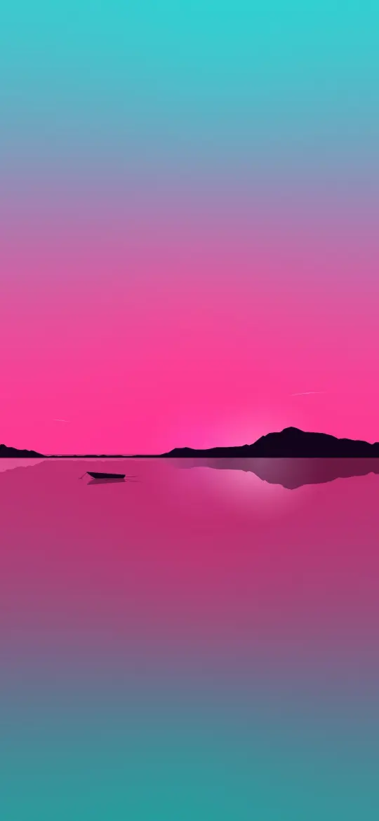 Minimalist Sunset Lake - Related Ghetto Wallpapers wallpaper