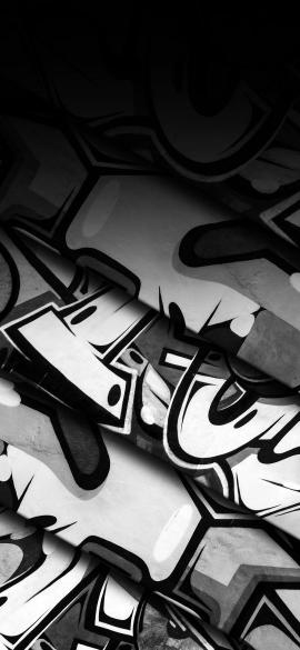 Monochrome Graffiti Art - Related 4K Wallpapers wallpaper