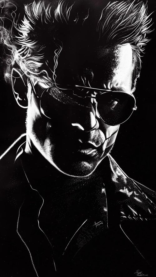 Monochrome Noir Portrait