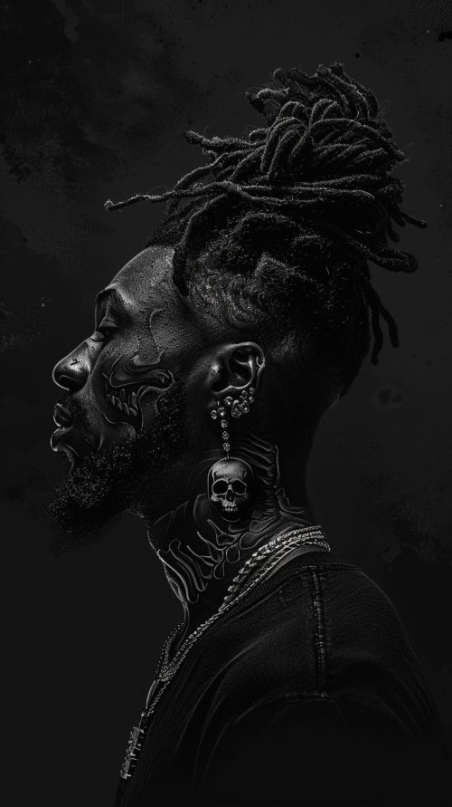 Monochrome Portrait Art - Related Ghetto Wallpapers wallpaper