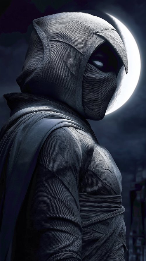 Moon Knight Under Moon - Related Dope Wallpapers wallpaper