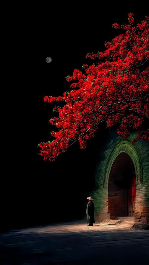 Moonlit Blossom Gateway - Related Ghetto Wallpapers wallpaper