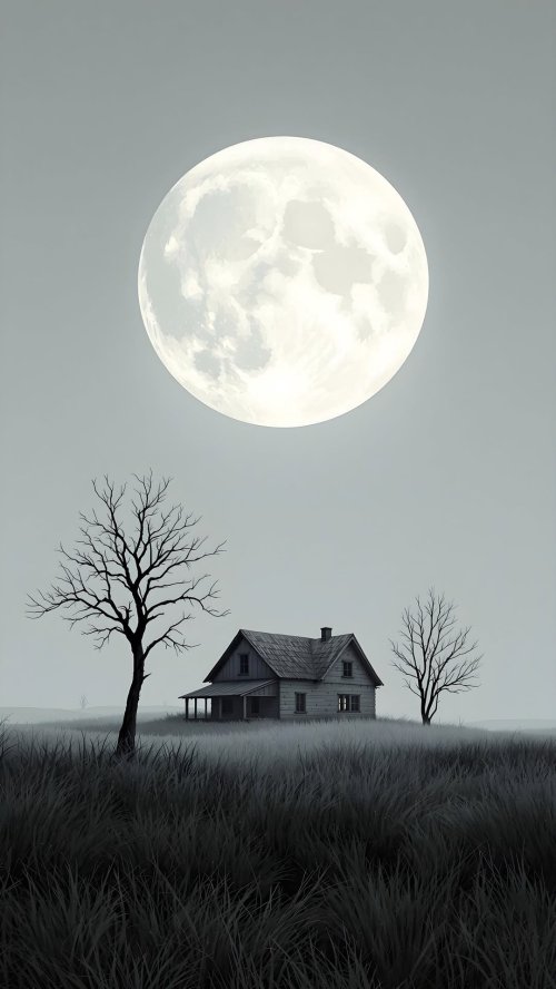Moonlit Farmhouse Serenity