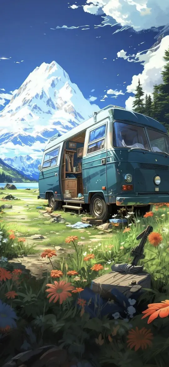 Mountain Van Getaway - Related Ghetto Wallpapers wallpaper