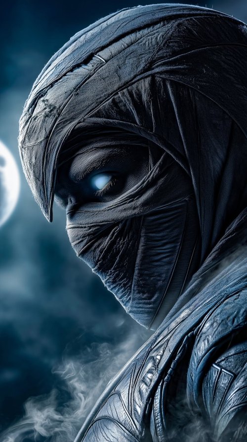 Mysterious Moon Knight Portrait - Related StockWalls wallpaper