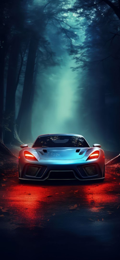 Mystic Forest Sports Car - cars Wallpaper