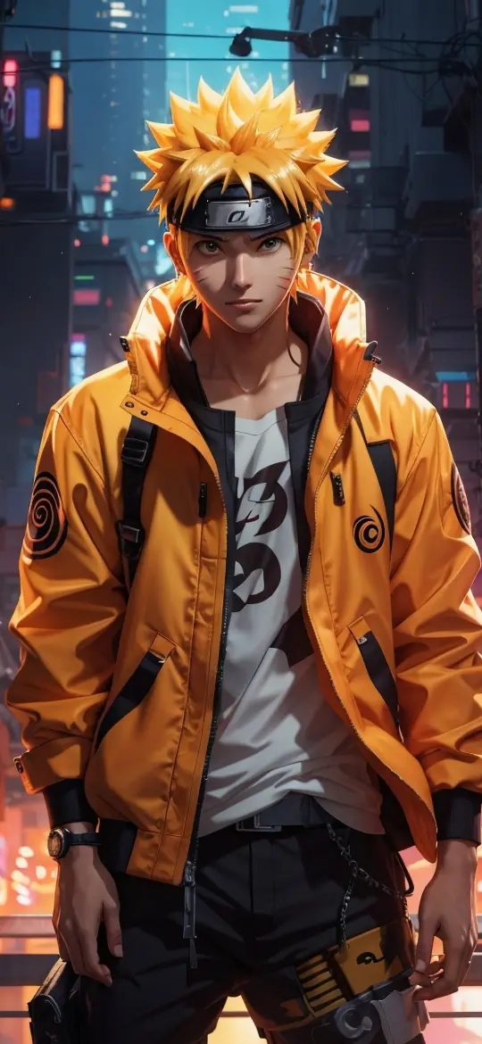 Naruto in Cyberpunk City