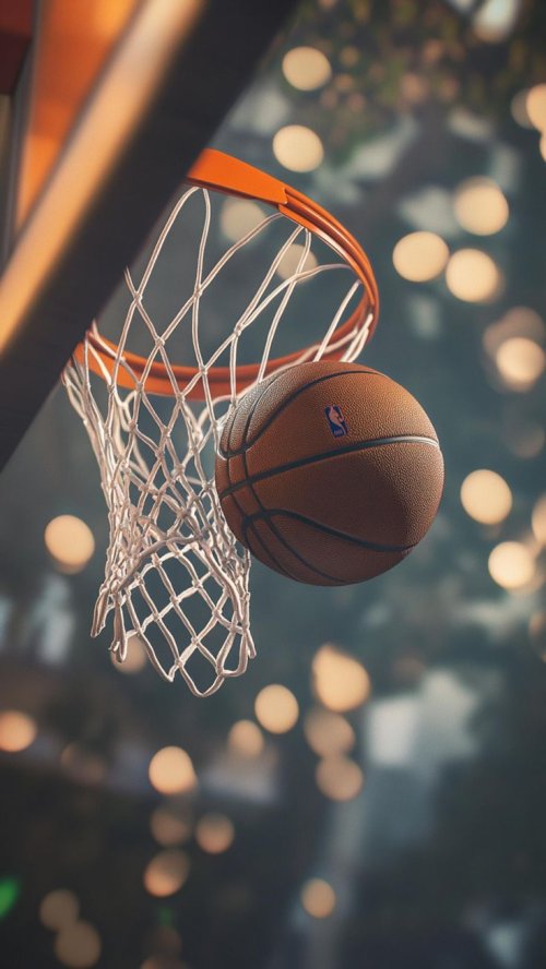 NBA Ball Swish - basketball Wallpaper