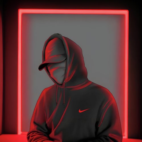 Neon Hooded Figure - Related Ghetto Wallpapers wallpaper