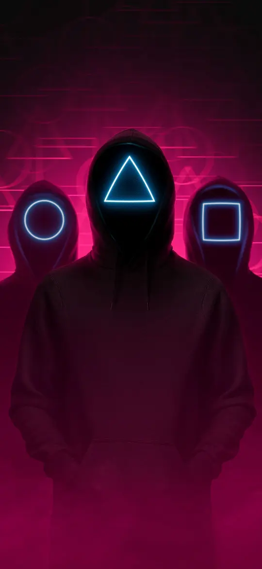 Neon Hooded Figures - Related Ghetto Wallpapers wallpaper