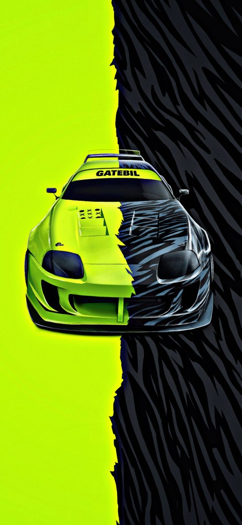 Neon Zebra Car - Related Ghetto Wallpapers wallpaper
