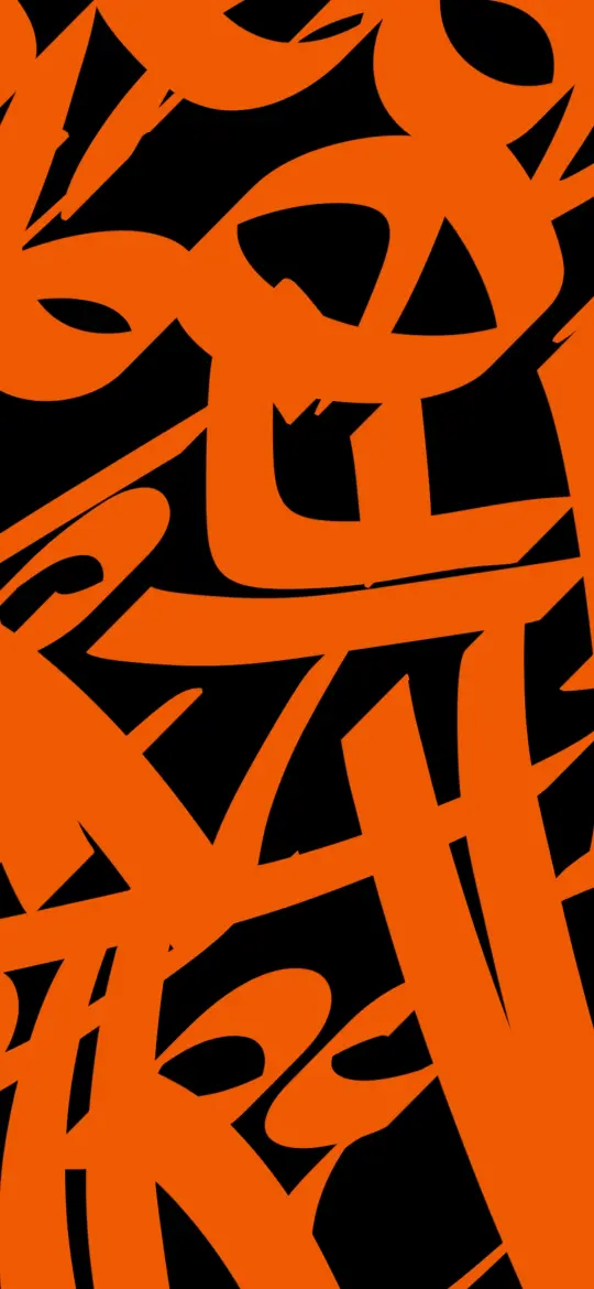 Orange Abstract Graffiti - Related 4K Wallpapers wallpaper