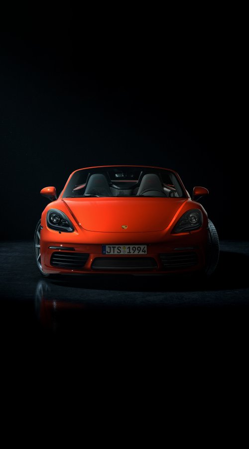 Orange Porsche Roadster - Related Ghetto Wallpapers wallpaper