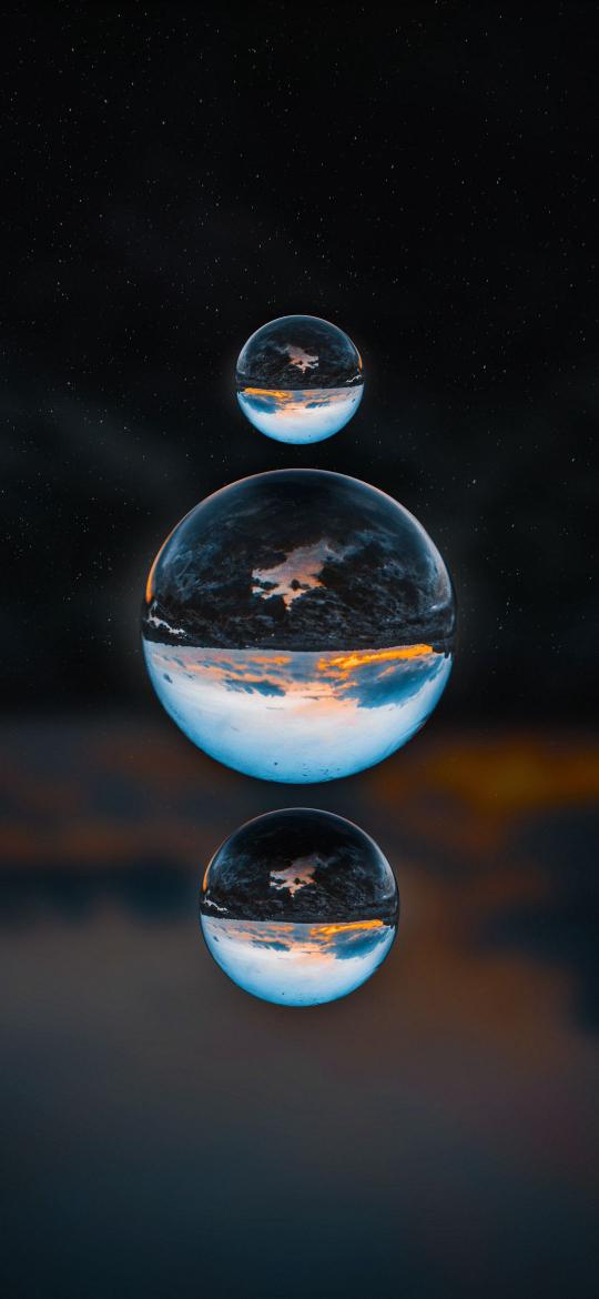 Orbital Sunset Reflection - Related Ghetto Wallpapers wallpaper