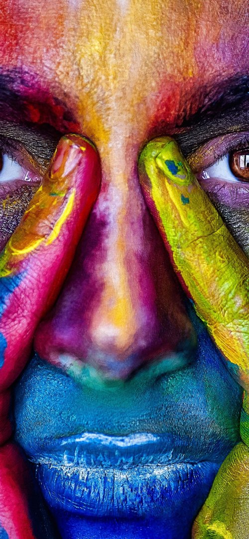 Painted Face Expression - Related Dope Wallpapers wallpaper