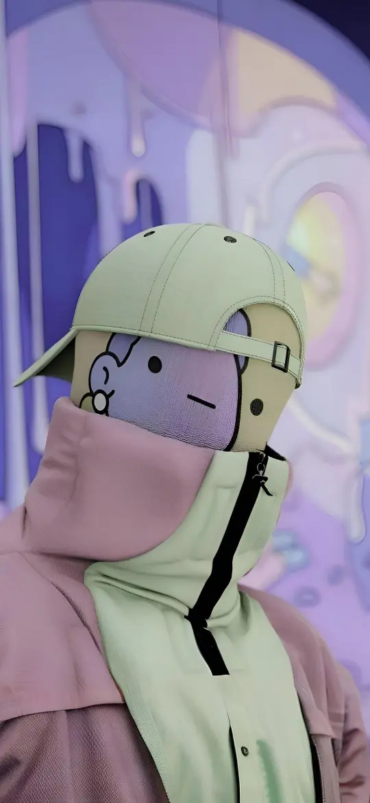 Pastel Cartoon Character