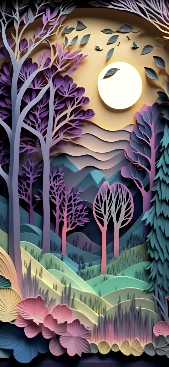 Pastel Forest Dreamscape - Related Ghetto Wallpapers wallpaper