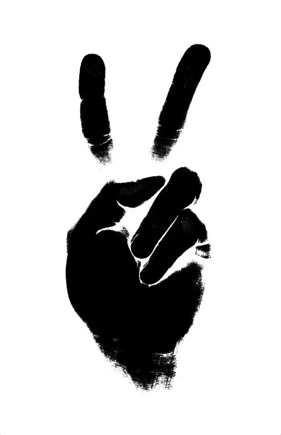 Peace Sign Silhouette - Related Dope Wallpapers wallpaper