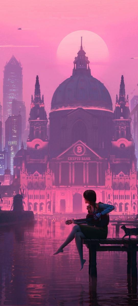 Pink Crypto City Serenade - Related Ghetto Wallpapers wallpaper