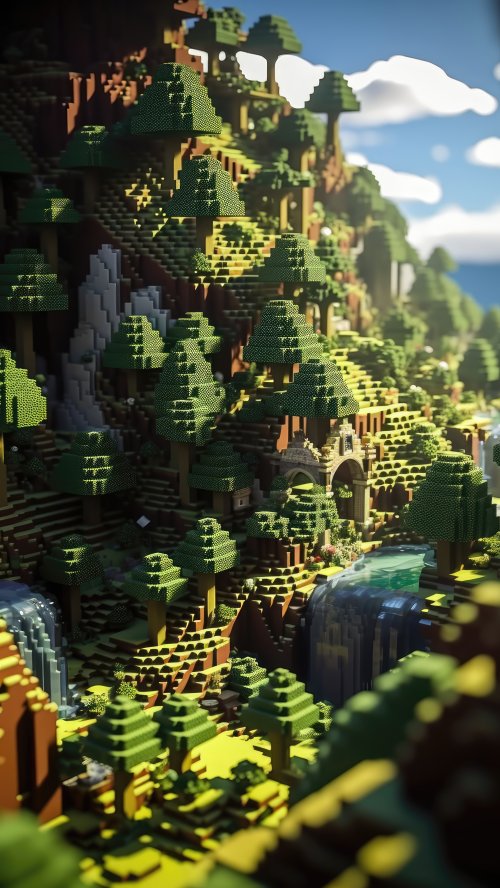 Pixelated Mountain Landscape - Related Ghetto Wallpapers wallpaper