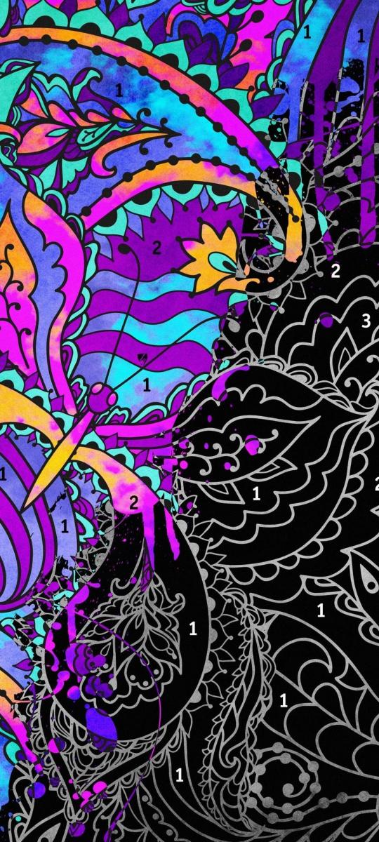 Psychedelic Floral Fusion - Related Ghetto Wallpapers wallpaper