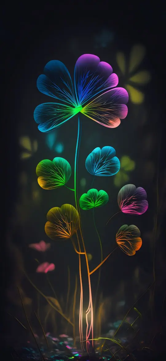 Rainbow Flower Glow