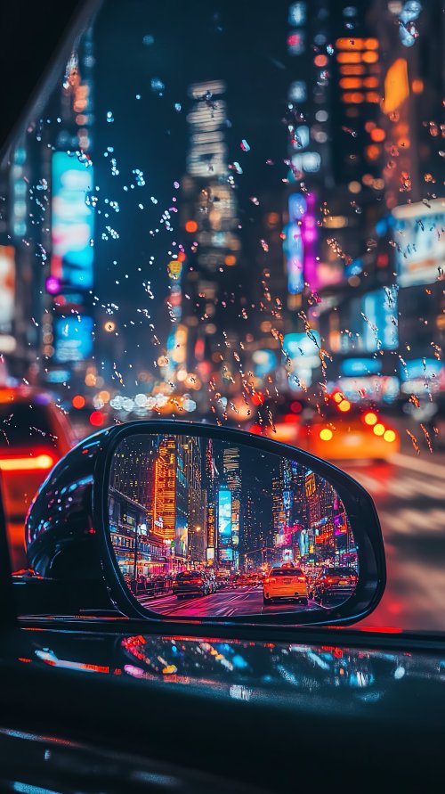 Rainy City Reflection - City Wallpaper