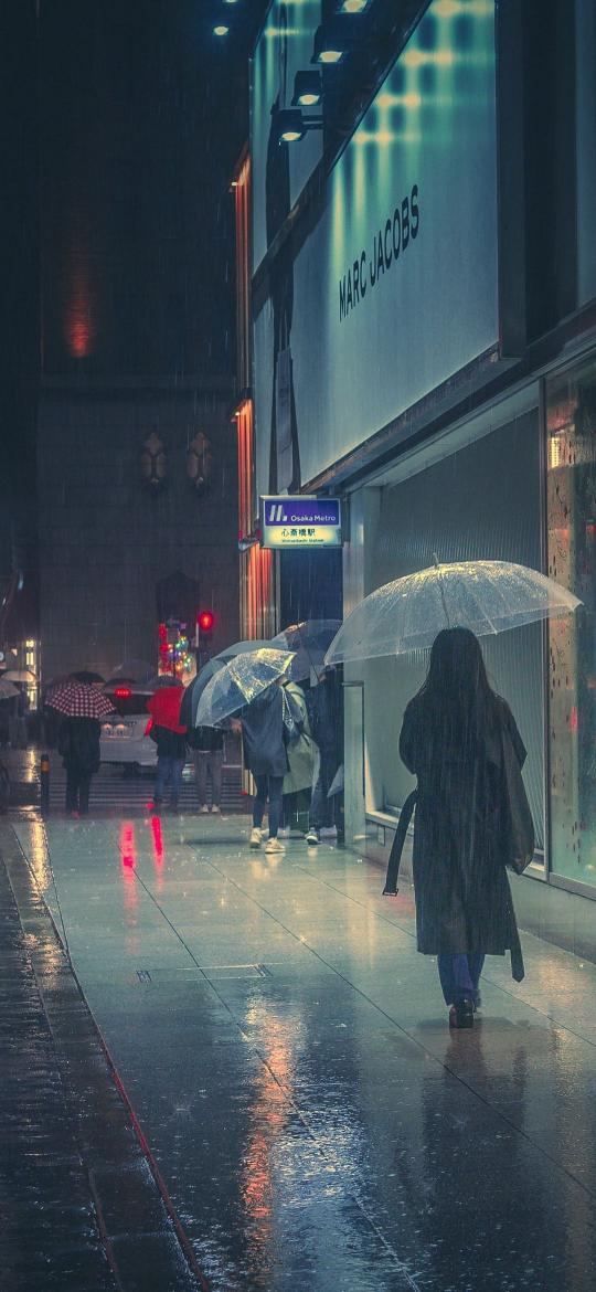Rainy Osaka Night - Related 4K Wallpapers wallpaper