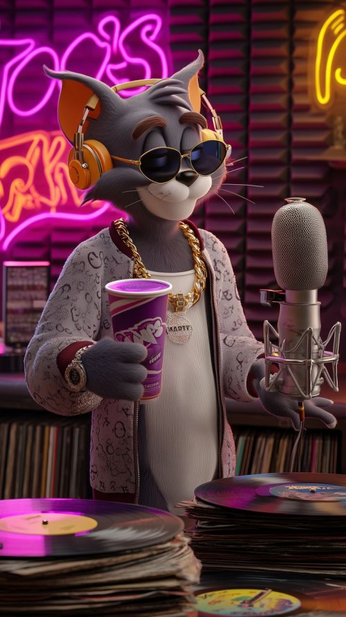 Rapper Tom with Headphones - dope Wallpaper