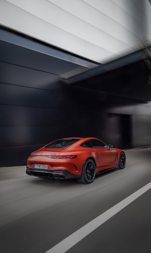 Red AMG GT Speeding