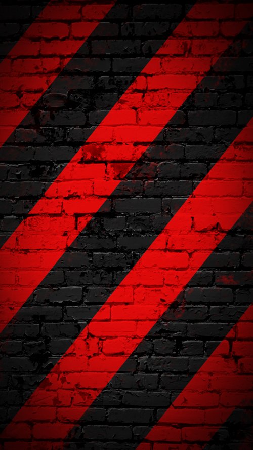 Red Black Brick Pattern - texture Wallpaper