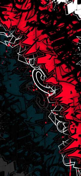 Red Graffiti Abstract - Related Ghetto Wallpapers wallpaper