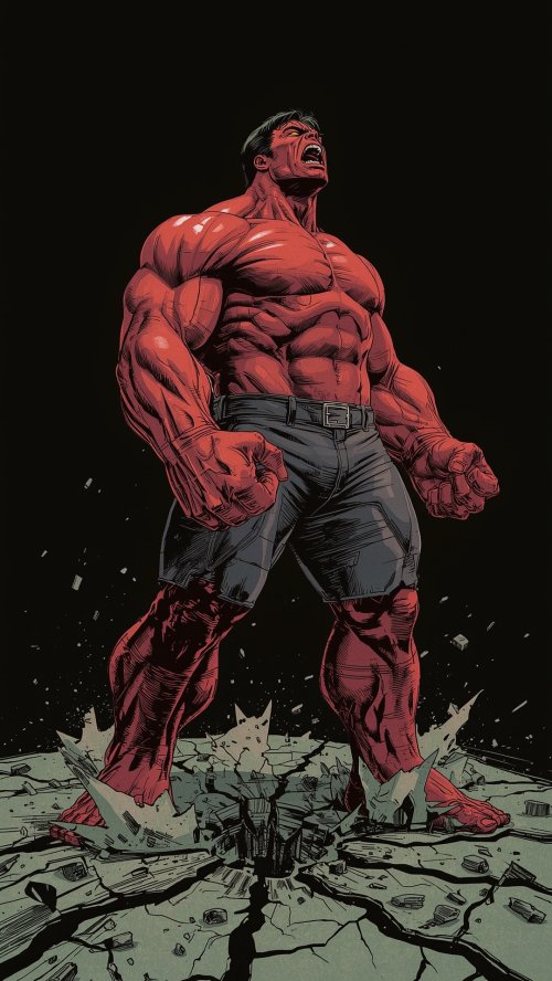 Red Hulk Roaring Power