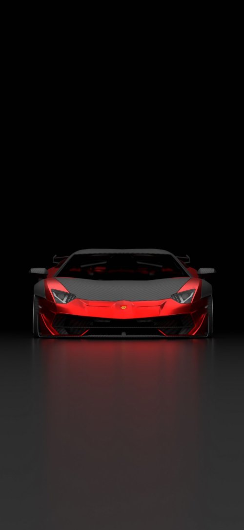 Red Lamborghini Sports Car