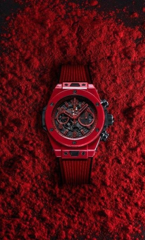 Red Luxury Chronograph Watch - still life Wallpaper