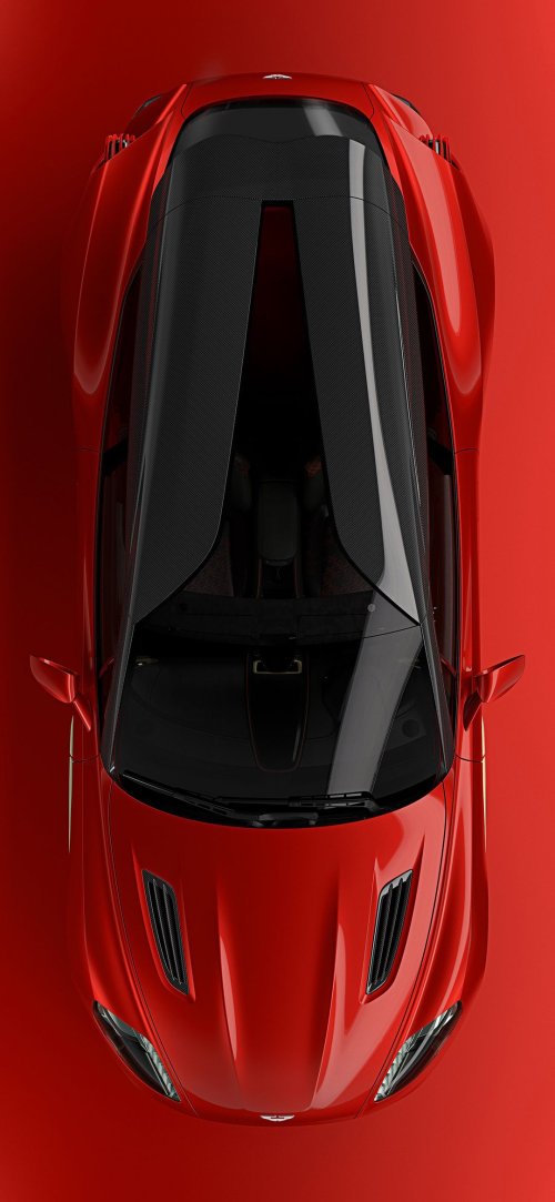 Red Sports Car Top View