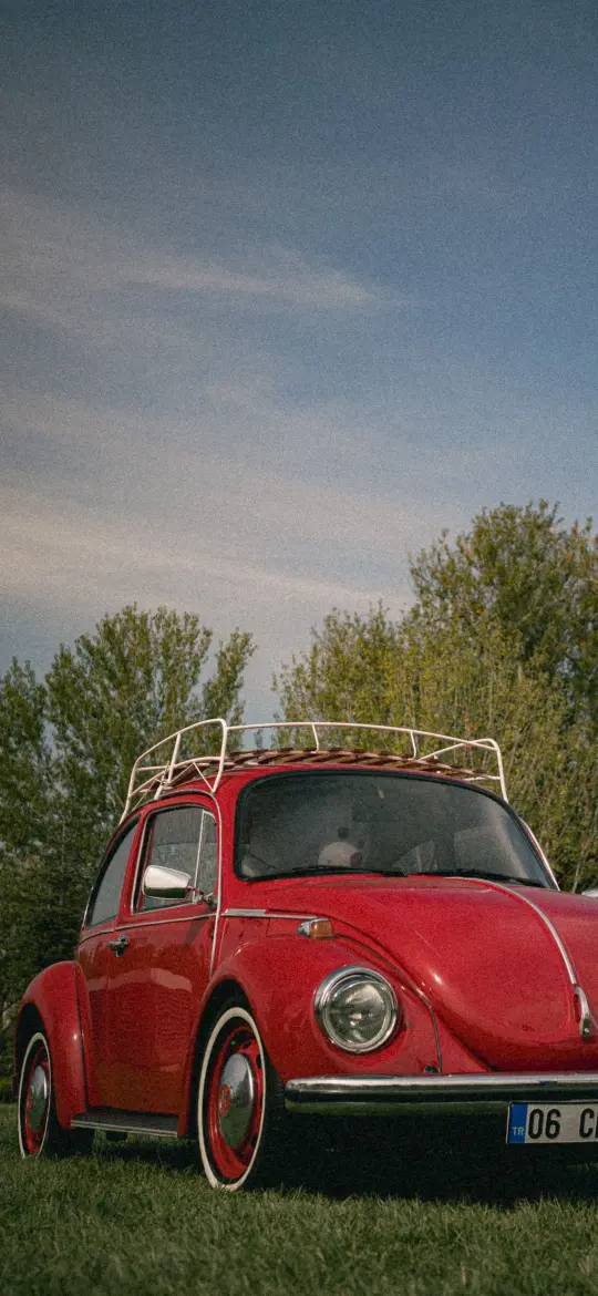 Red Vintage Beetle Car - Related 4K Wallpapers wallpaper