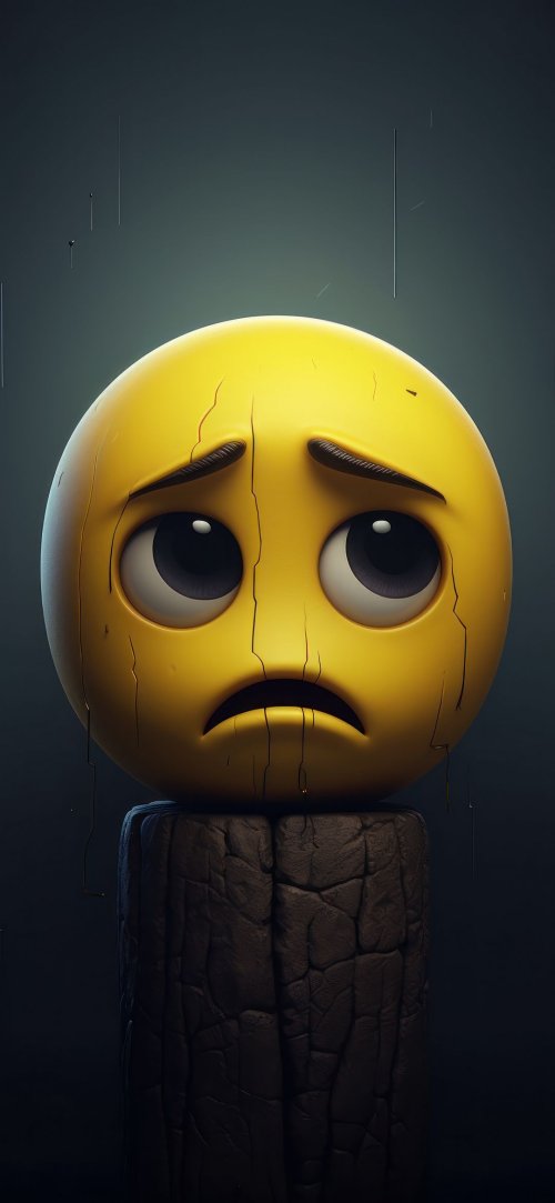 Sad Emoji Portrait - Related Ghetto Wallpapers wallpaper