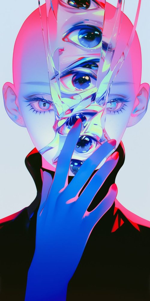 Shattered Gaze Portrait - Related Dope Wallpapers wallpaper