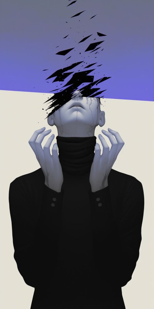 Shattered Mind Portrait - Related Dark Wallpapers wallpaper