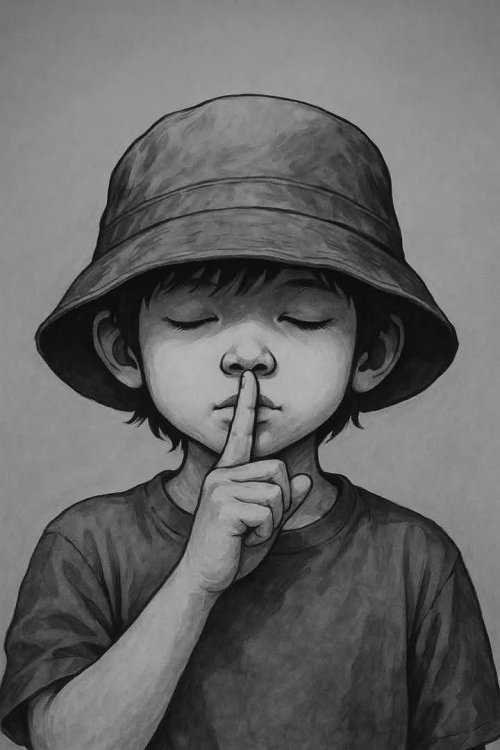 Shushing Child Portrait - Related Ghetto Wallpapers wallpaper