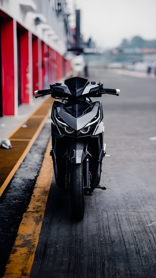 Sleek Black Motorcycle - Related Dope Wallpapers wallpaper