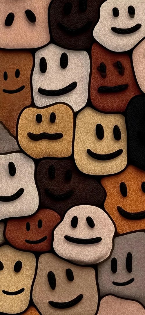 Smiley Faces Collage - dope Wallpaper