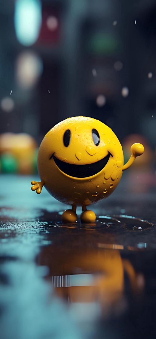 Smiley in the Rain - Related Ghetto Wallpapers wallpaper