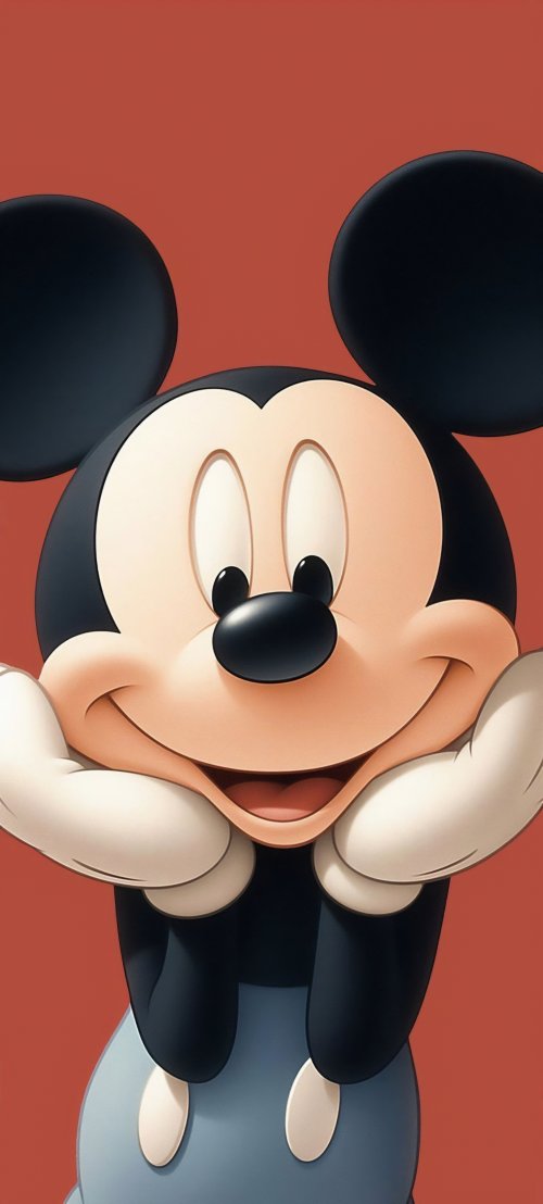 Smiling Mickey Mouse Portrait - dope Wallpaper