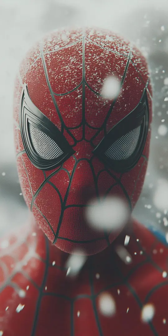 Snowy Spiderman Close-Up - Related Ghetto Wallpapers wallpaper