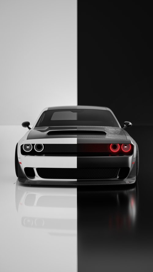 Split Tone Muscle Car - Related Ghetto Wallpapers wallpaper