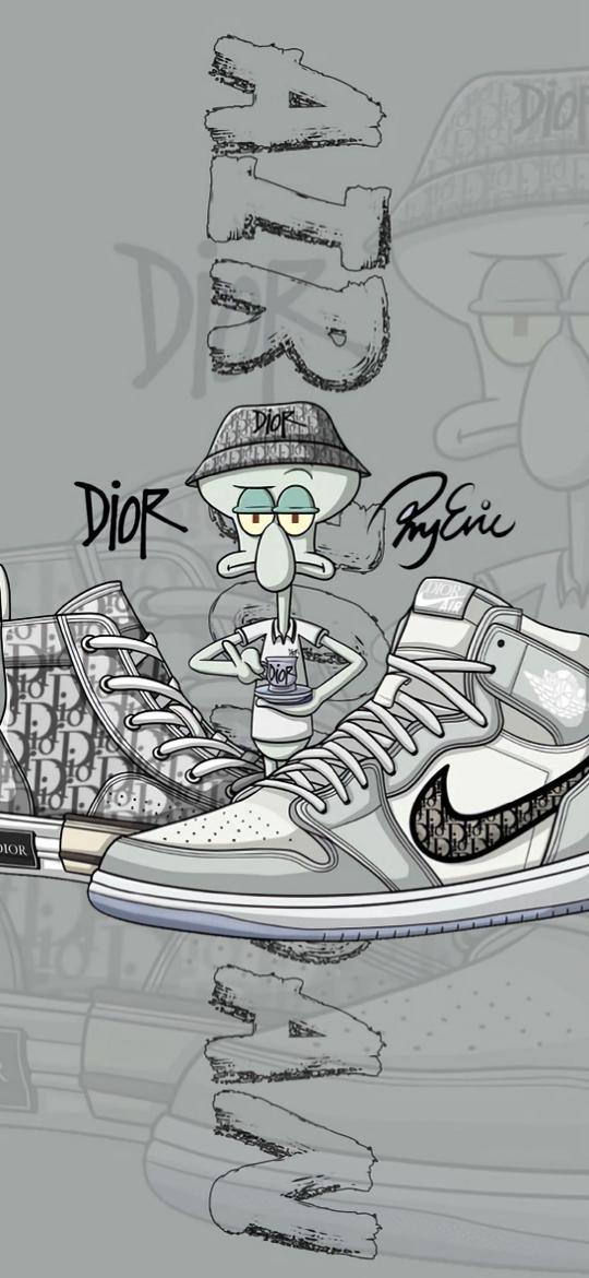 Squidward Dior Sneakers